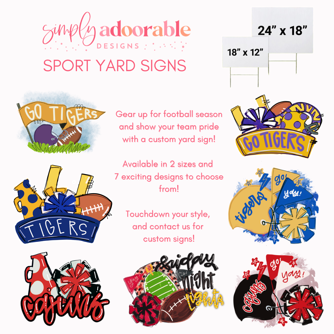 Go Cajuns! - Football Fan Yard Sign