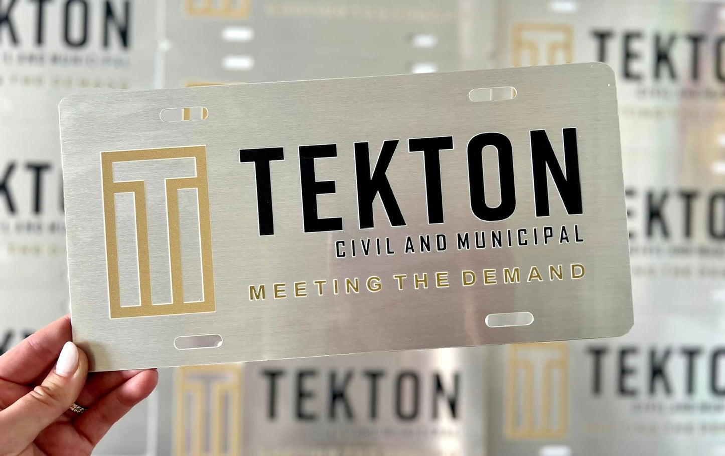 Custom Stainless License Plate