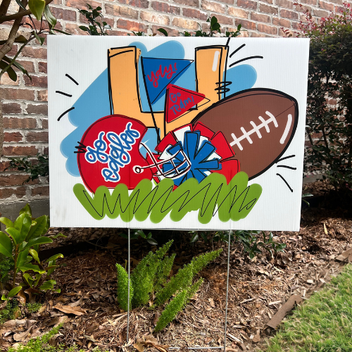ARCA - Football Fan Yard Sign