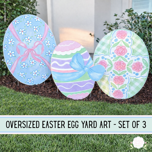 Pastel Garden Egg Trio