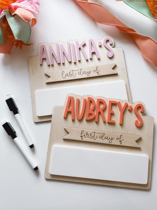 Custom Back to School Sign