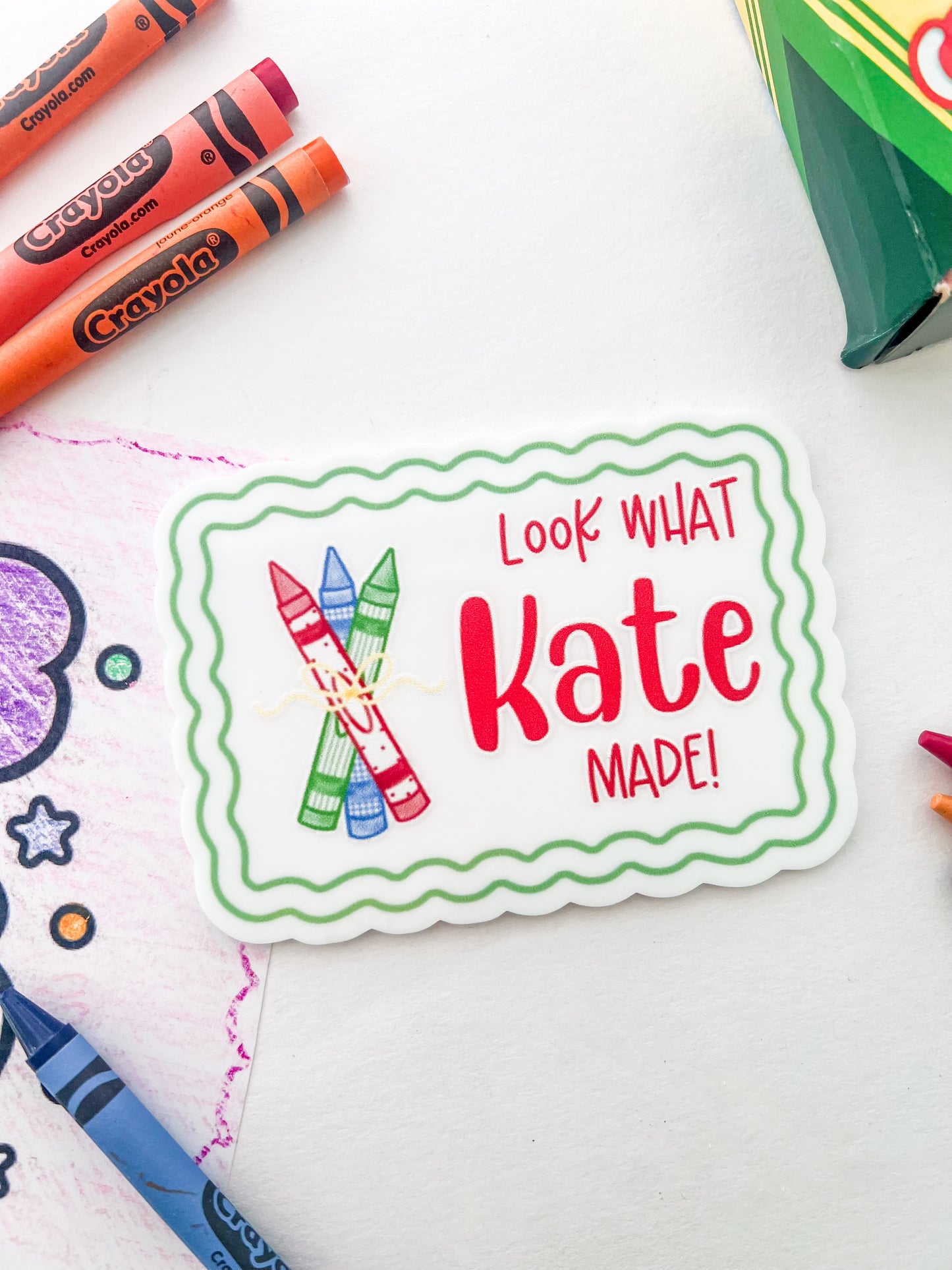 Crayon Look What I Made Magnet