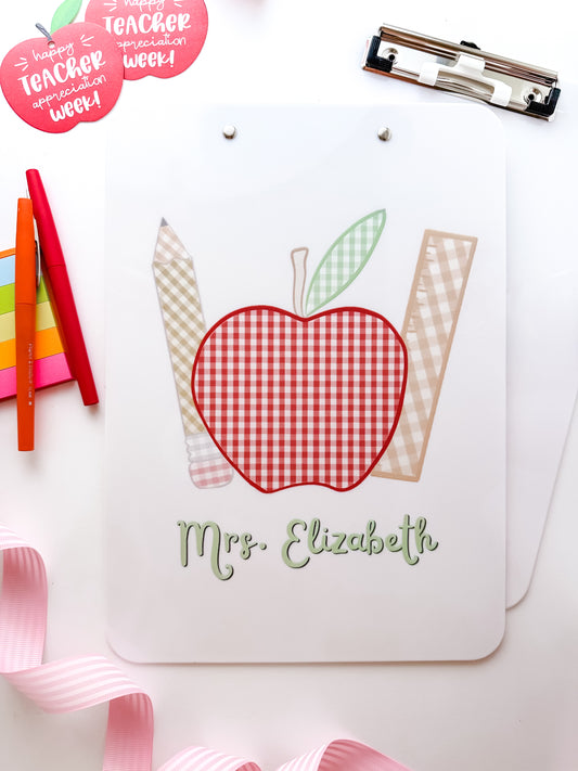 Apple Teacher Clipboard