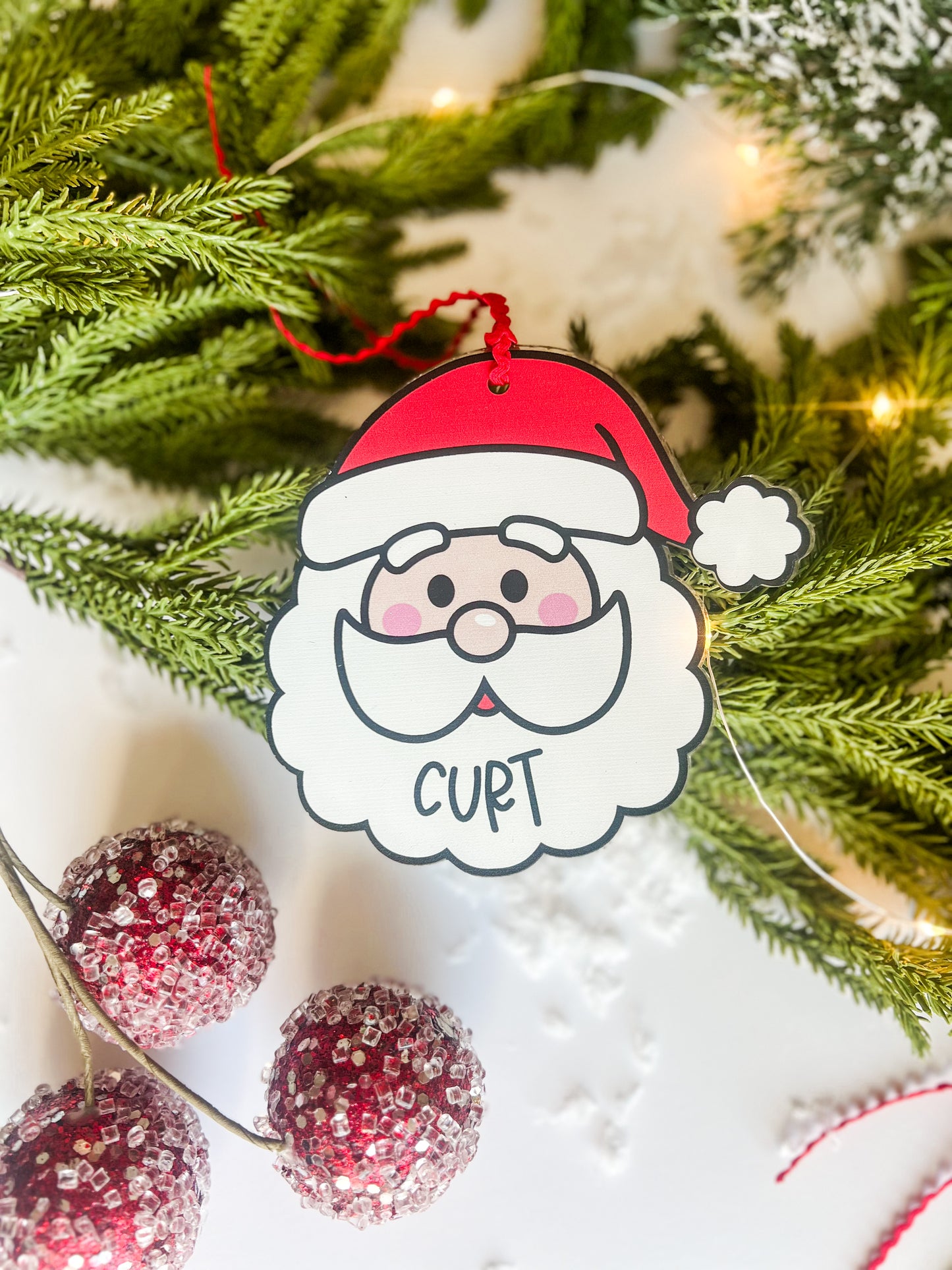 Personalized Santa Ornament