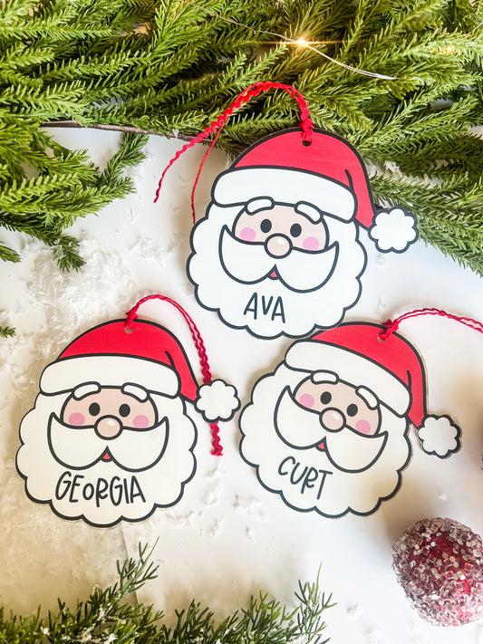 Personalized Santa Ornament