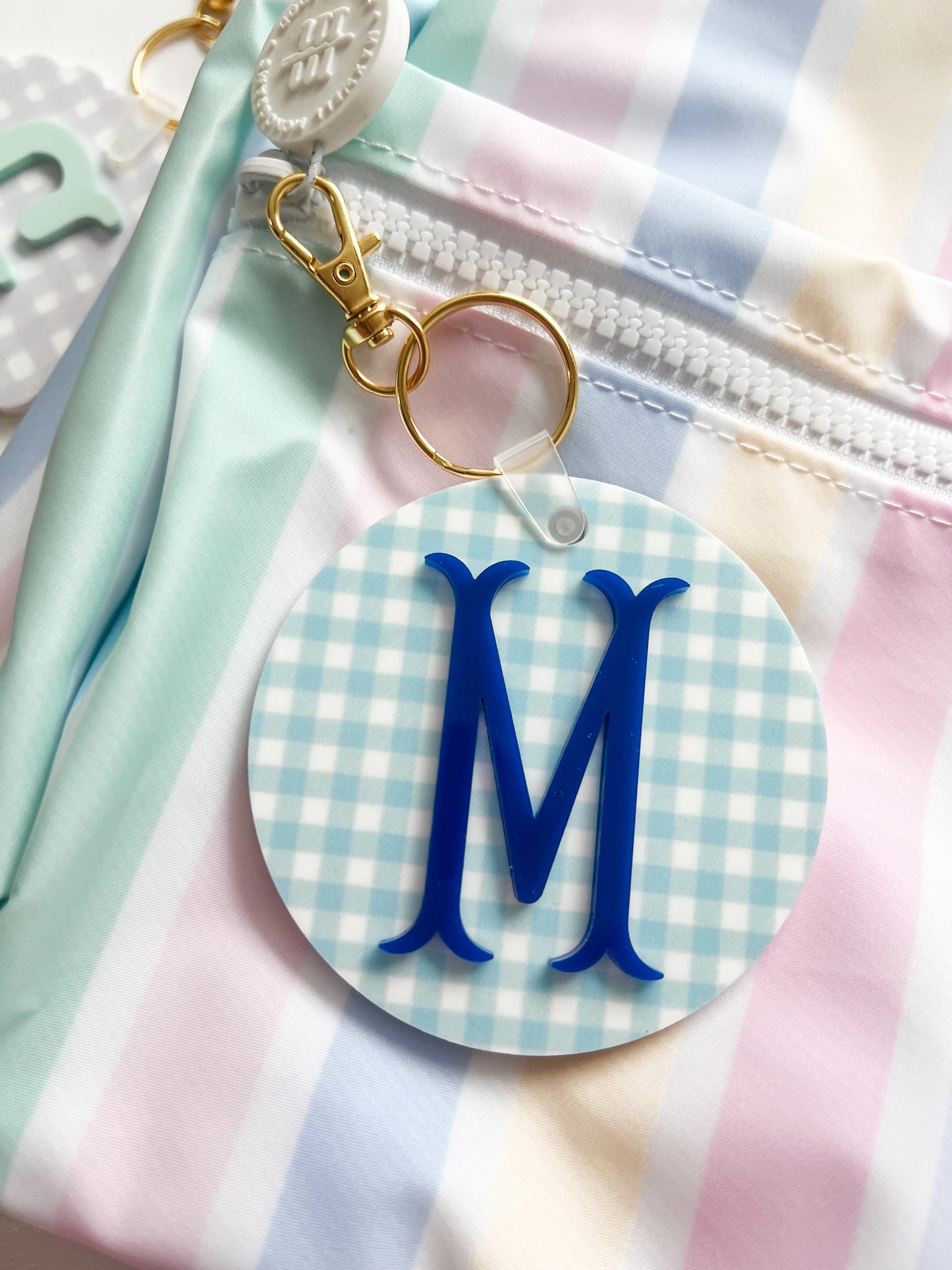 Gingham Bag Tag
