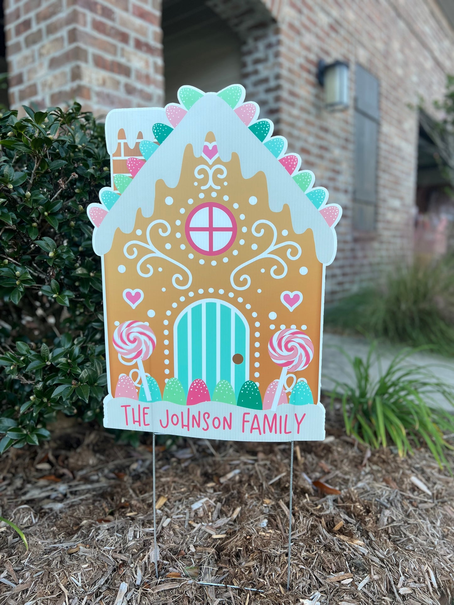 Gingerbread House Yard Sign