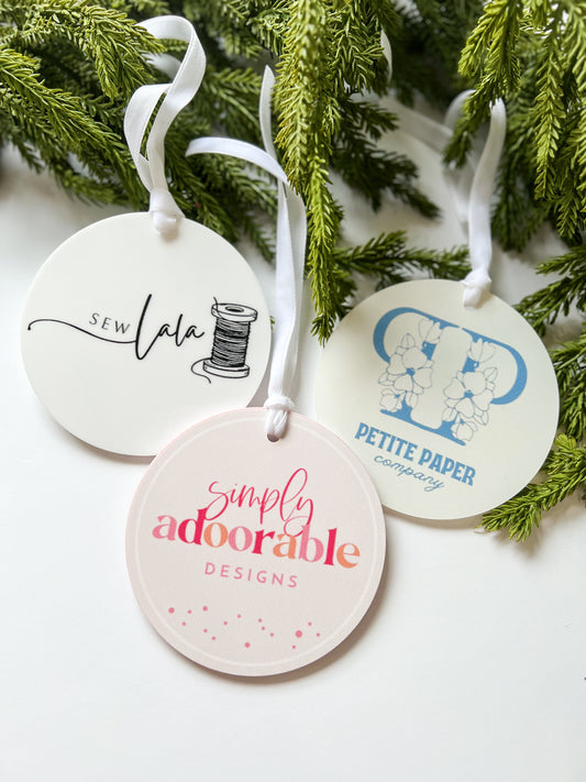 Custom 4" Circle with Logo