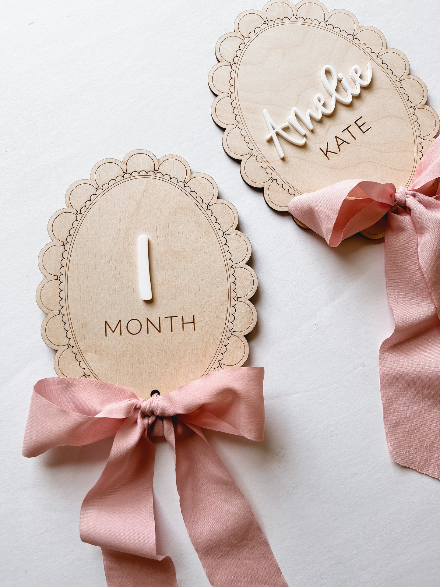 Wooden Lace Announcement Set