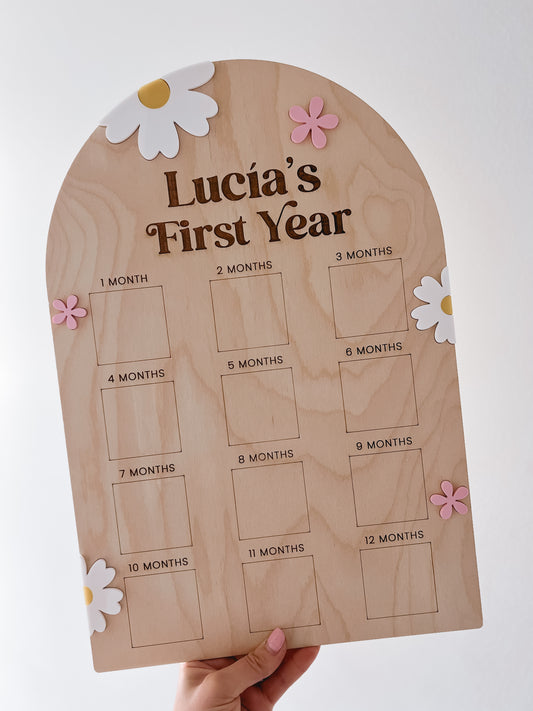 First Year Photo Board