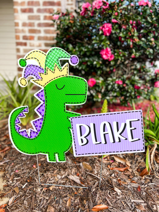 Mardi Gras Dinosaur