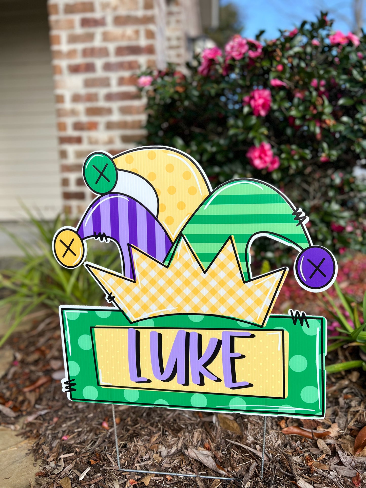 Jester Hat Yard Sign