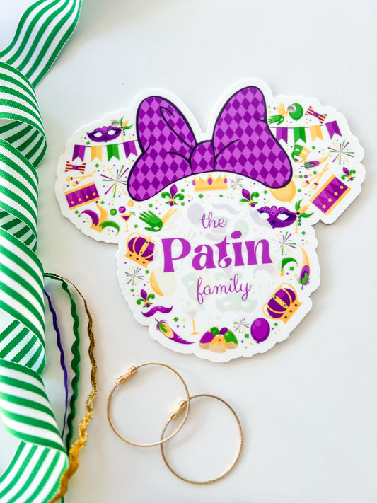 Stroller Tag with Bow