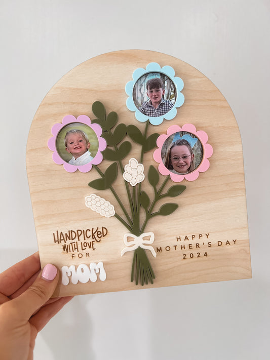 Handpicked Flower Photo Sign
