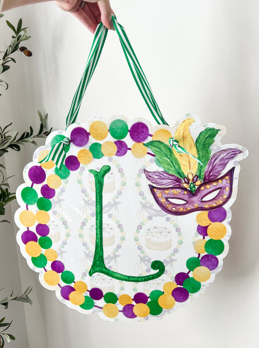 Mask Initial Door Hanger