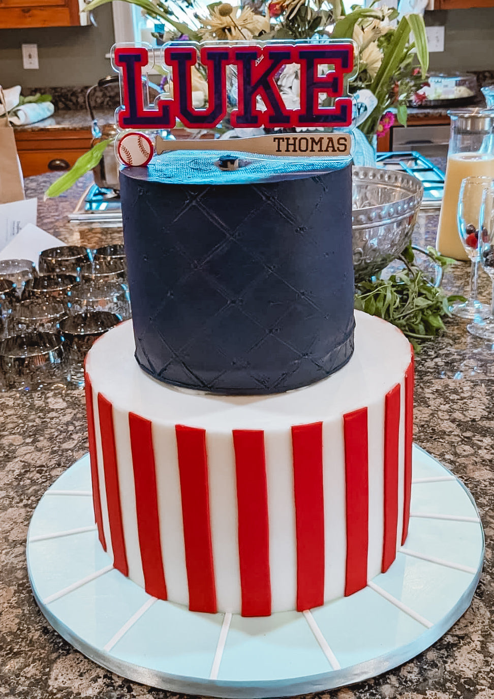 Baseball Cake Topper