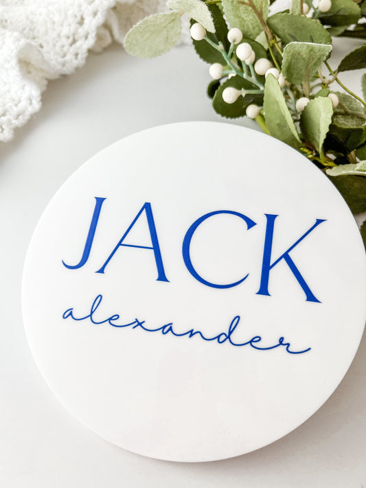 Custom Acrylic Name Sign