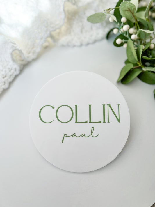 Custom Acrylic Name Sign