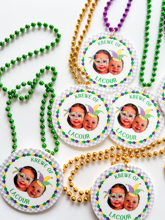 Custom Mardi Gras Beads