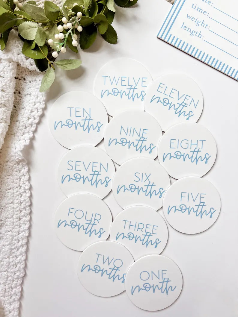 Blue Milestone Cards