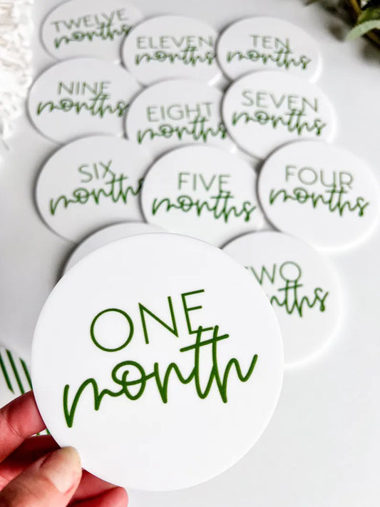 Green Milestone Cards