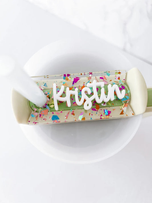 Flake Confetti Stanley Name Plate