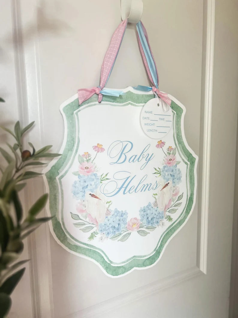 Baby Crest Door Hanger