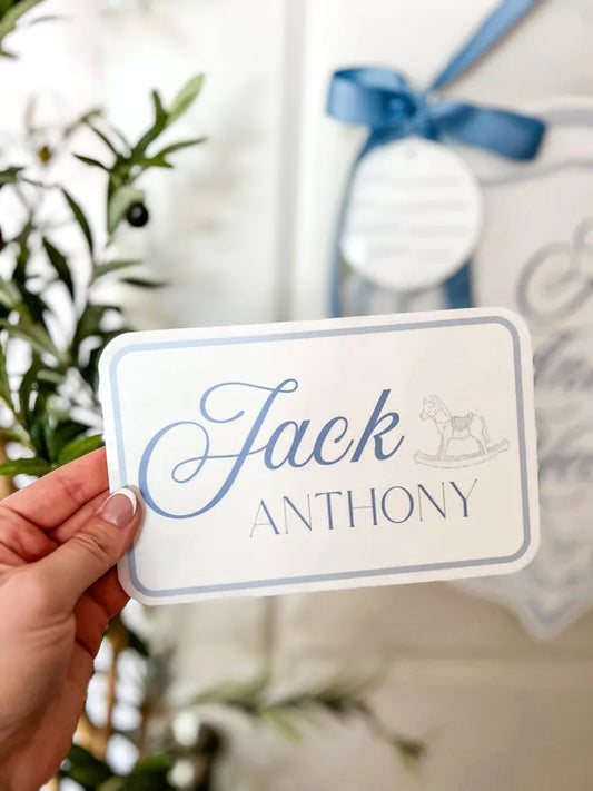 Rocking Horse Name Plaque