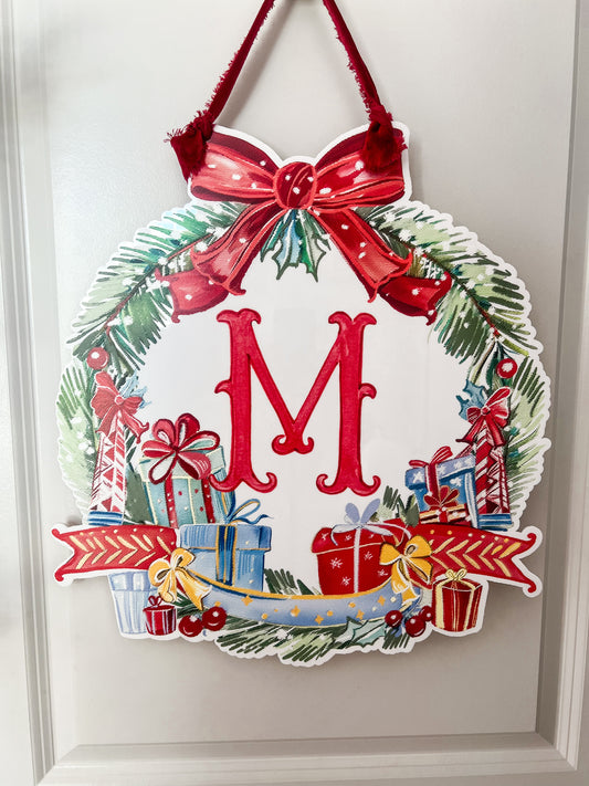 Present Wreath Door Hanger