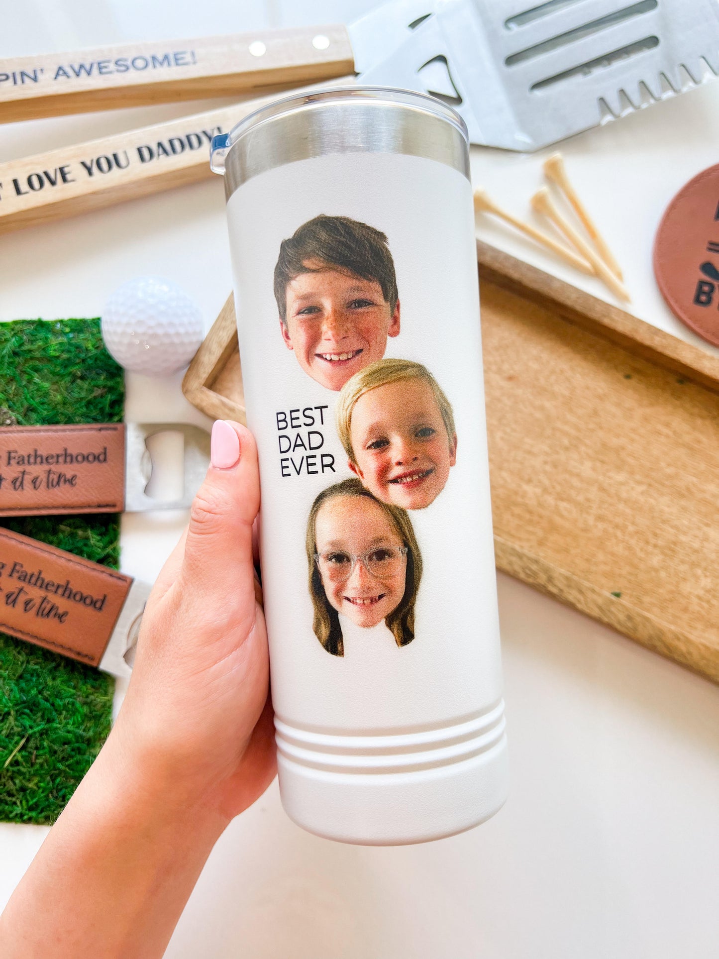 “Best Dad Ever” Photo Tumbler