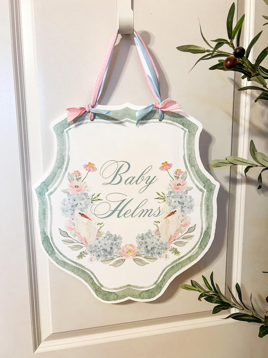 Baby Crest Door Hanger
