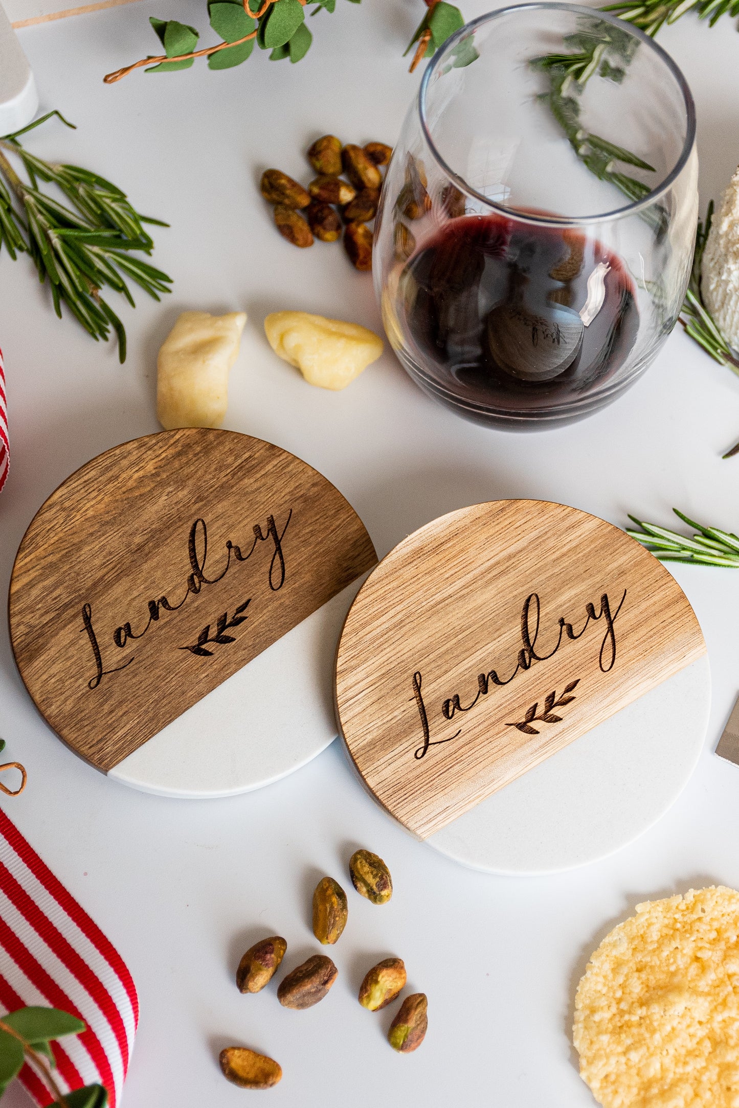 Circular Name Coasters
