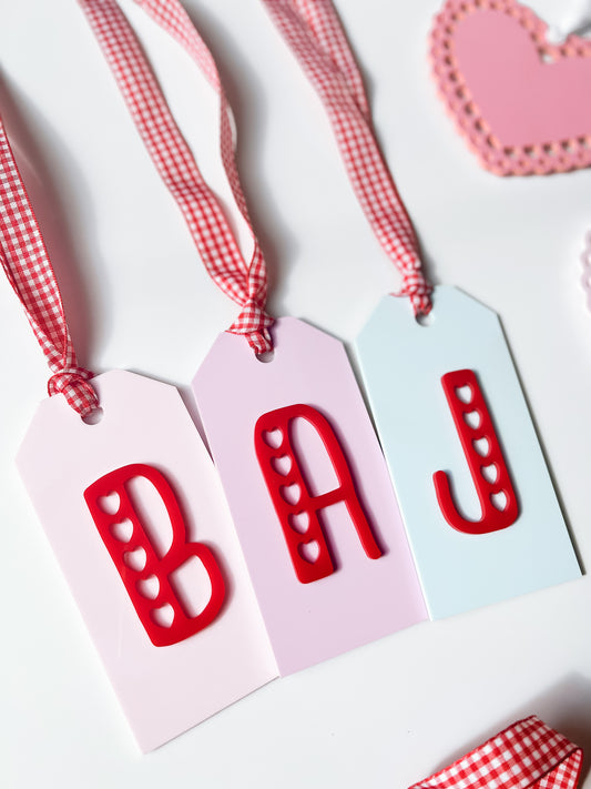 Initial Valentine Tags