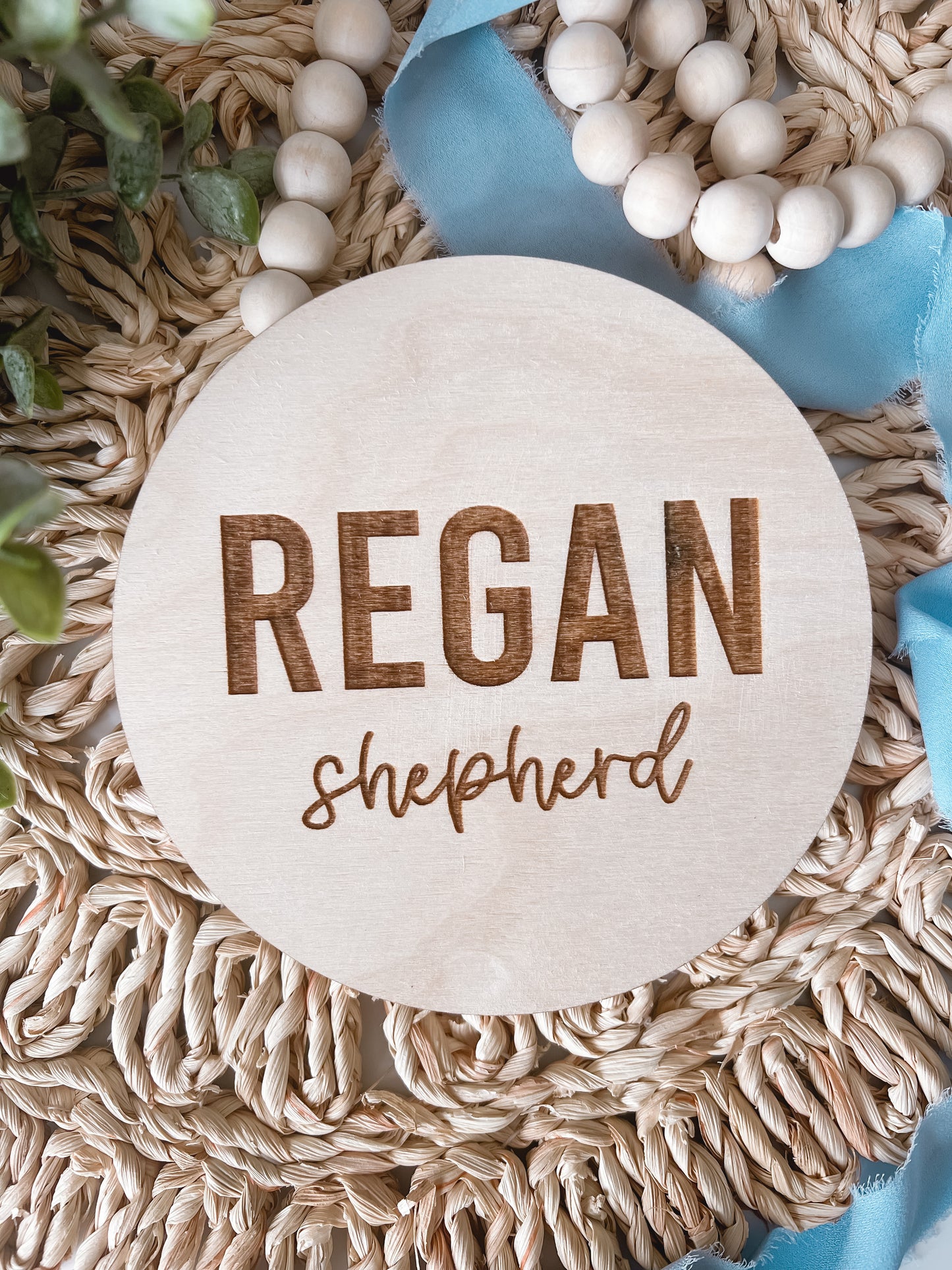 Baby Name Announcement Sign