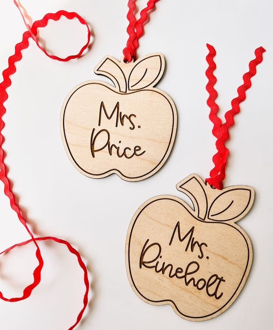 Teacher Apple Gift Tags