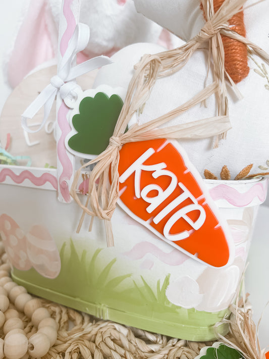 Easter Basket Carrot Tags