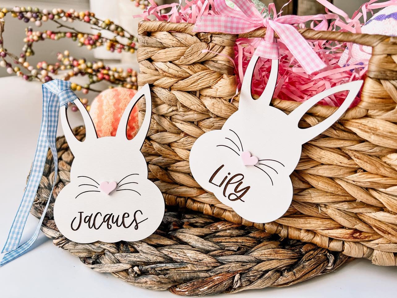 Easter Basket Bunny Tags
