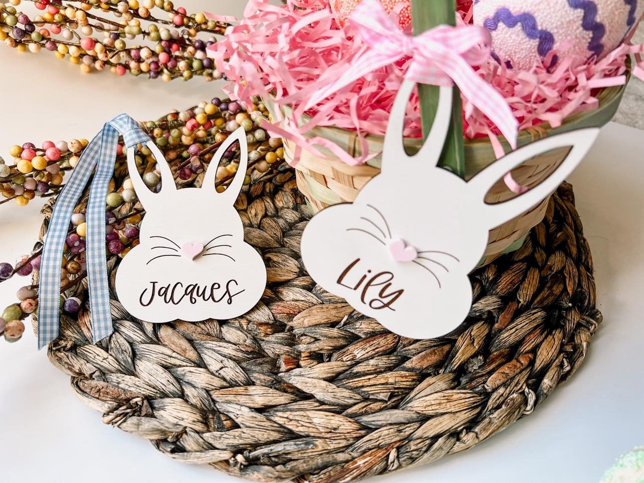 Easter Basket Bunny Tags