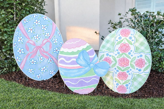 Pastel Garden Egg Trio