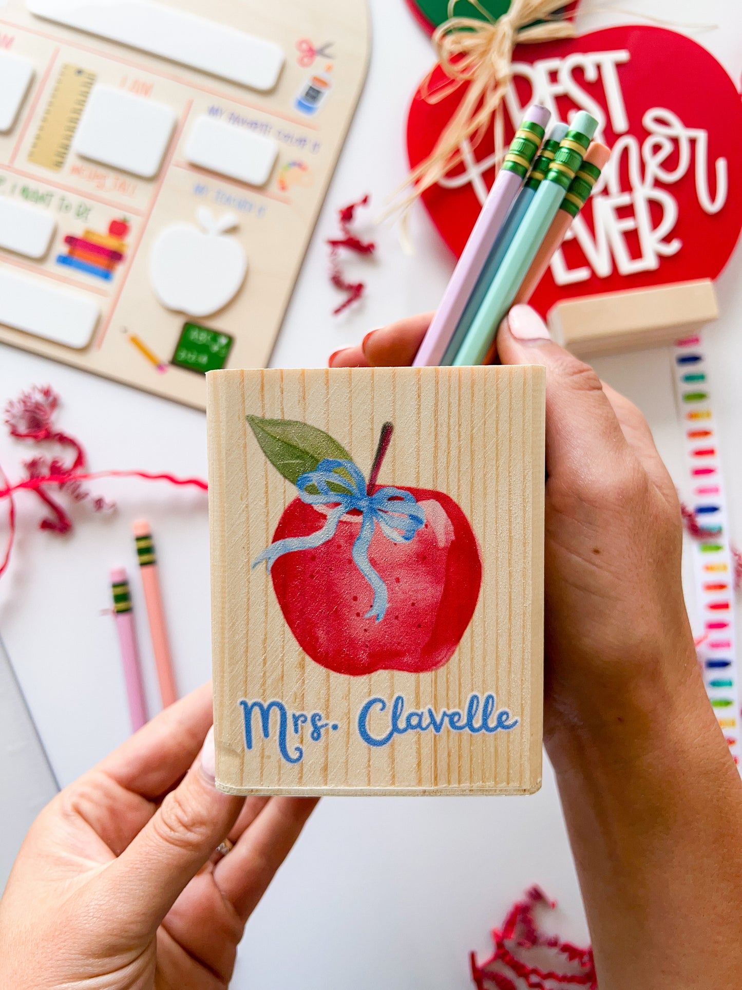 Apple of My Desk – Pencil Holder