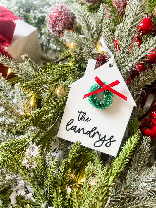 Personalized House Ornament