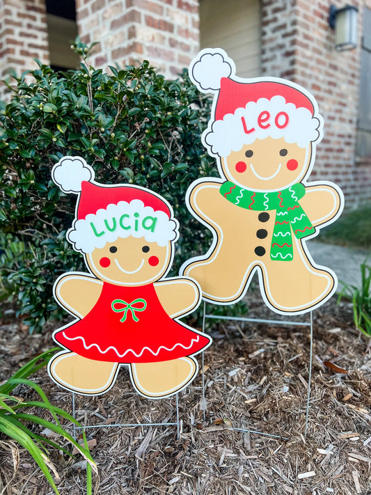 Gingerbread Yard Signs (Boy & Girl)