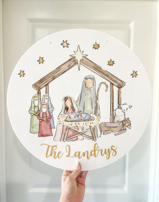Nativity Door Hanger