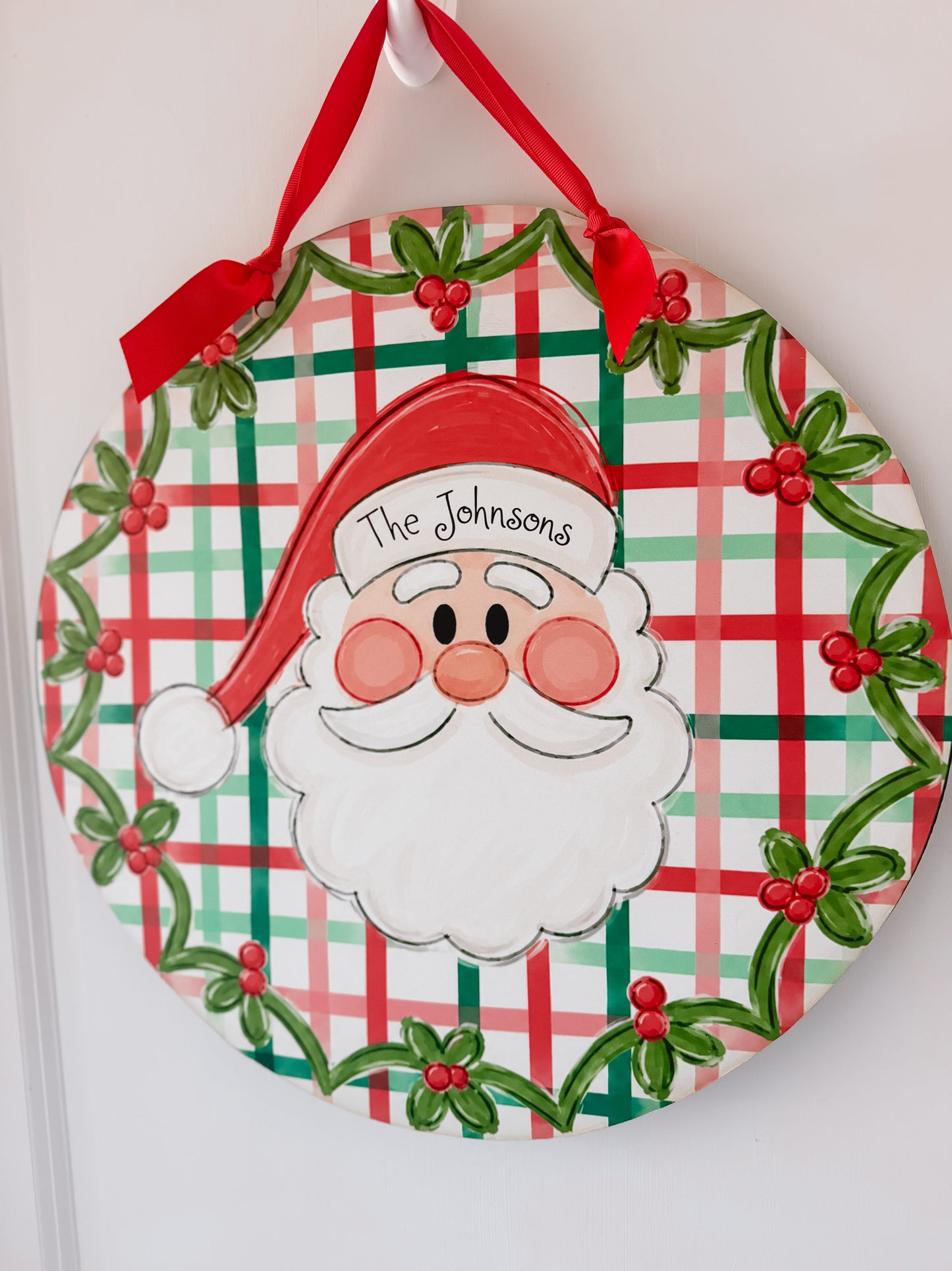 Santa Christmas Door Hanger