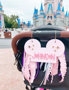Custom Mouse Stroller Tag