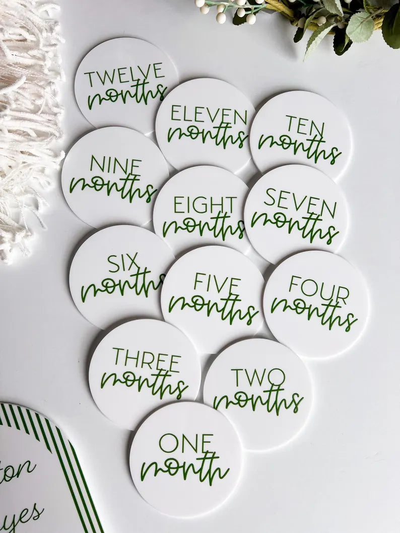 Green Milestone Cards