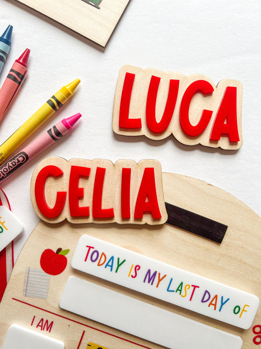 Name Add On for Back to School Sign