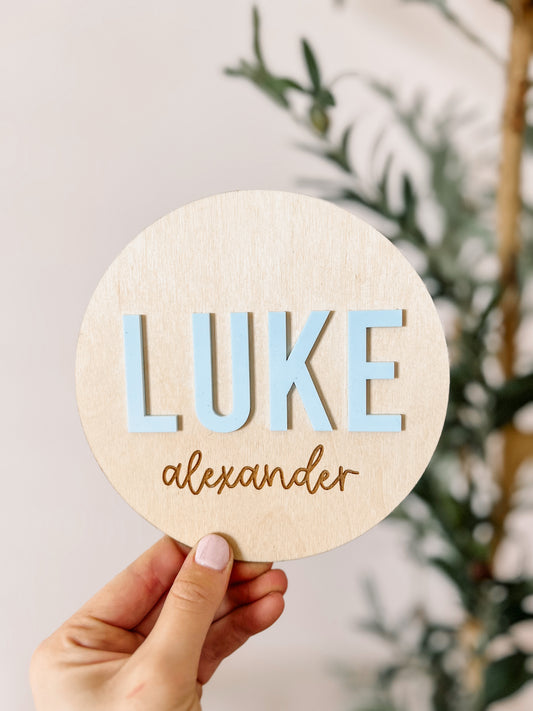 Acrylic Name Sign