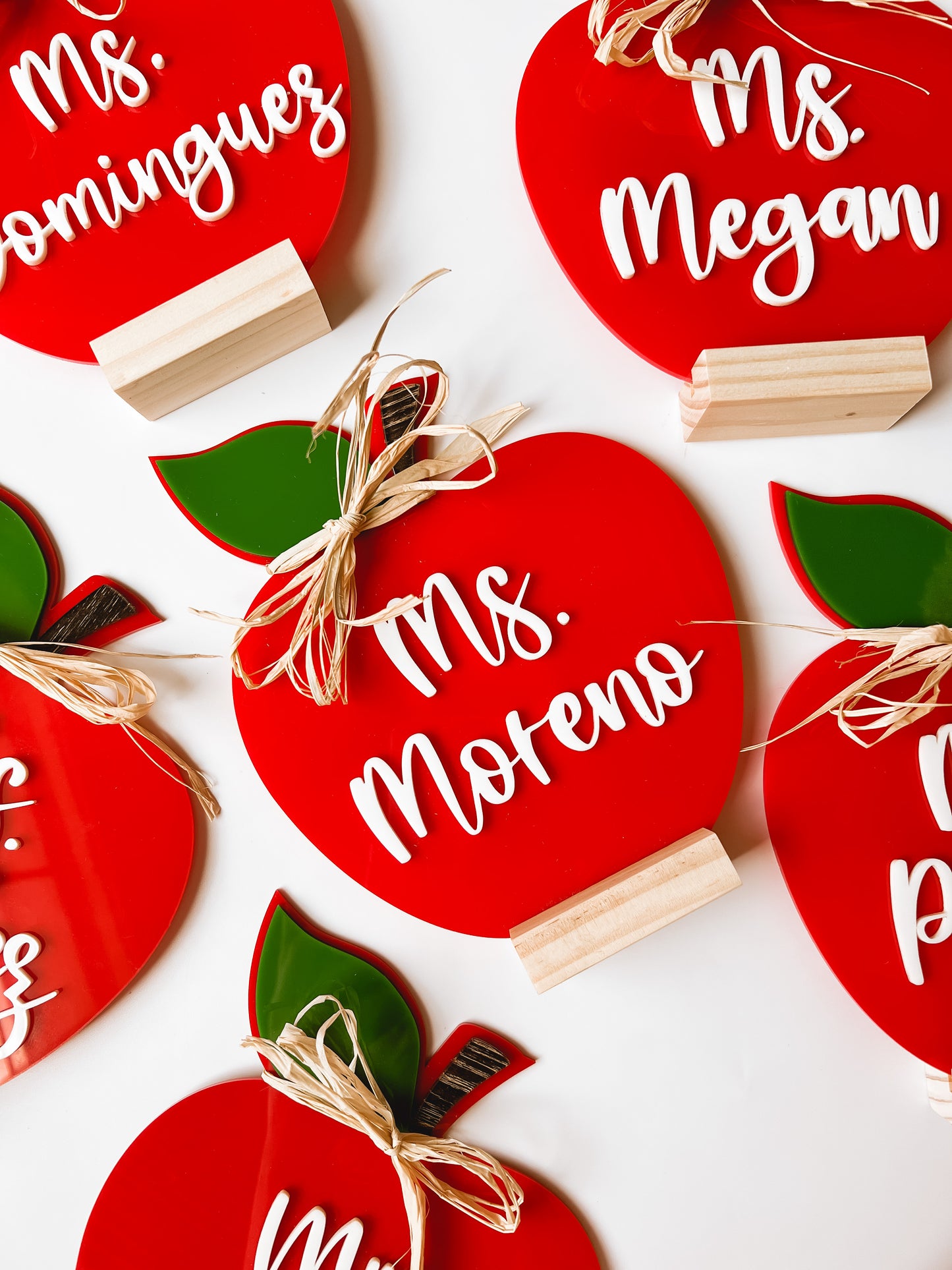 Personalized Apple Desk Sign