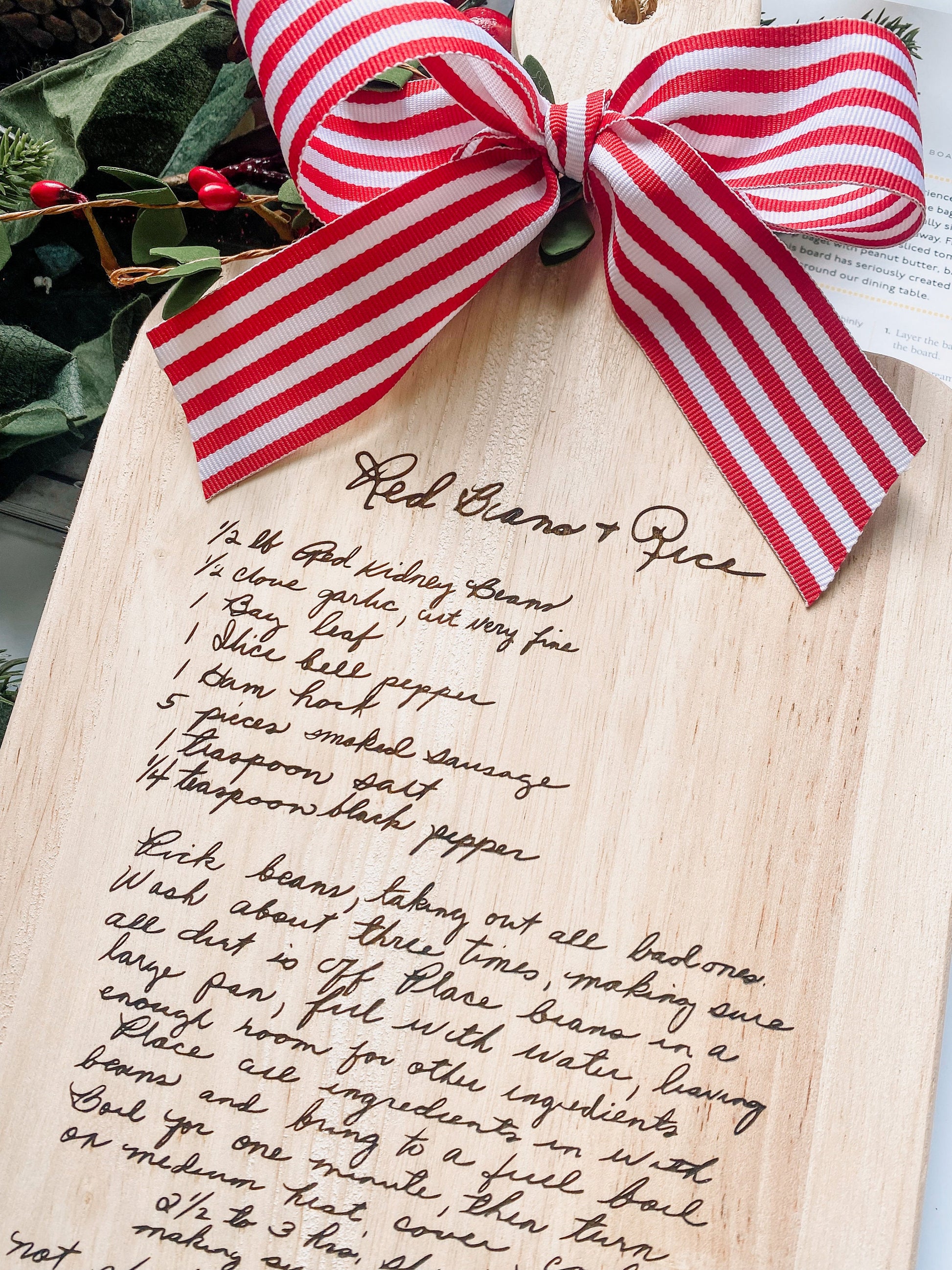 Christmas Handwritten Recipe Cutting Board – The Simply Adoorable
